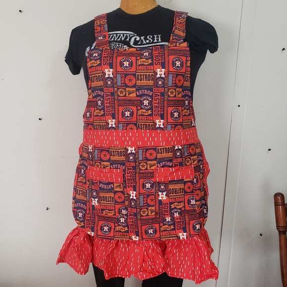 Houston Astros Handmade Kitchen Apron - Picture 2 of 8